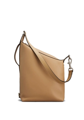 Tod's asymmetrical leather shoulder bag - Brown