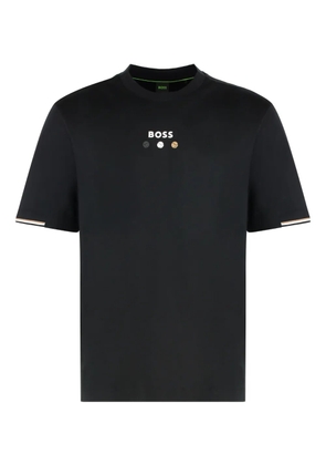 BOSS logo-detail cotton T-shirt - Black