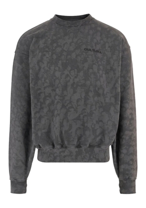CULTURA embroidered logo printed sweatshirt - Grey