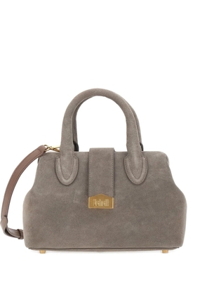 SCHELL small logo-lettering tote bag - Grey