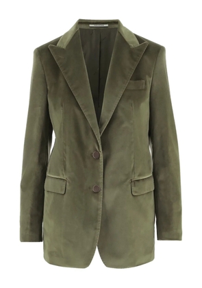 Tagliatore peak-lapels single-breasted blazer - Green