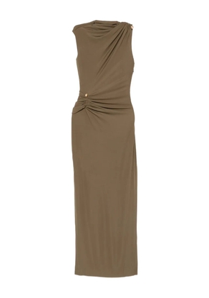 Cult Gaia Izola draped button maxi dress - Green