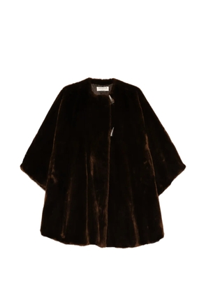 A.N.G.E.L.O. Vintage Cult 1980s horn-buttons cape - Brown