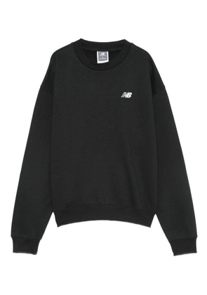 New Balance logo-embroidered crew neck sweatshirt - Black