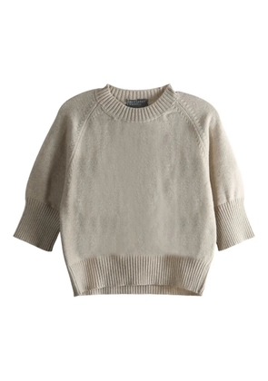 Margaret Howell raglan-sleeve wool sweater - Neutrals