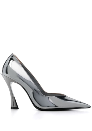 Mugler 95mm Classic Fang pumps - Silver