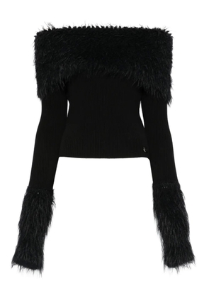 Jean Paul Gaultier shearling sweater - Black