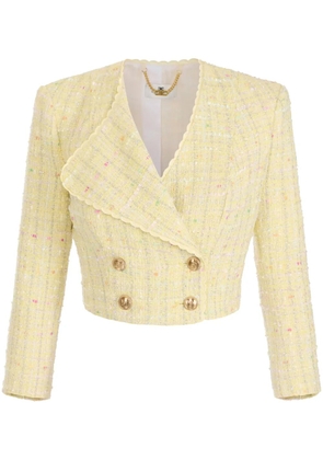 Elisabetta Franchi lurex blazer - Yellow
