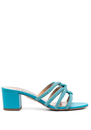 Aquazzura 60mm crystal-embellished sandals - Blue