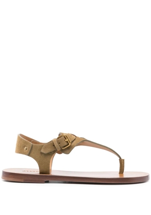 ISABEL MARANT suede sandals - Green