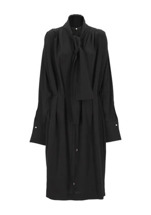 Carven tie-neck shirt maxi dress - Black