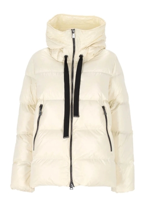 EMMA E GAIA full-zip hooded jacket - Neutrals