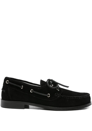 Aeyde Harris boat shoes - Black
