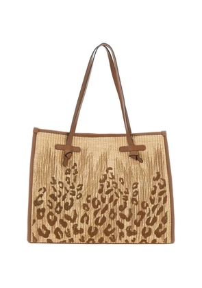 GIANNI CHIARINI leopard-print shoulder bag - Neutrals