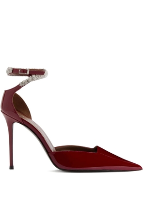 Giuseppe Zanotti 105mm Elenie crystal-embellished pumps - Red