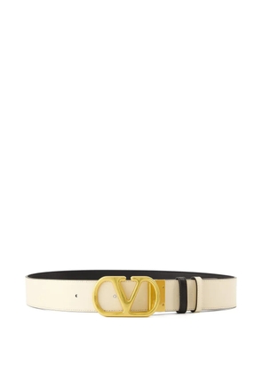 Valentino Garavani V-logo reversible belt - Neutrals