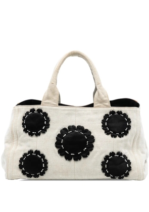 Prada Pre-Owned 2013-2025 Canvas Canapa Mistolino tote bag - Brown