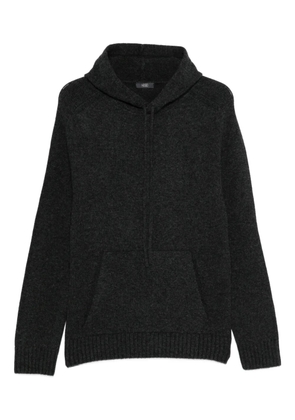 Hosio pouch-pocket hoodie - Grey