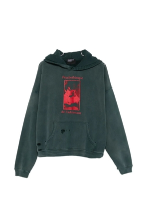 Enfants Riches Déprimés distressed graphic hoodie - Green