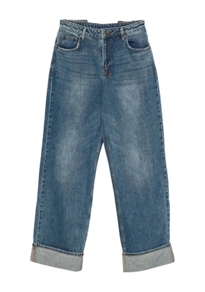 Ksubi Playback cuffed wide-leg jeans - Blue