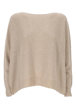 D.Exterior boat-neck sweater - Neutrals