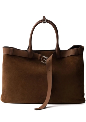 Prada medium Prada Buckle tote bag - Brown