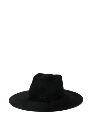 Ruslan Baginskiy faux-pearls embellished fedora hat - Black