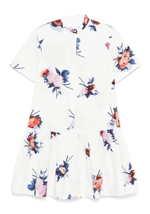 ERDEM floral-print mini dress - White