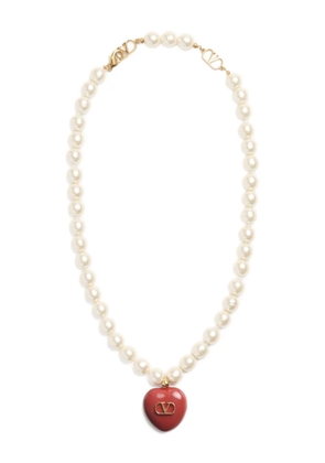 Valentino Garavani Coeur Royal necklace - White
