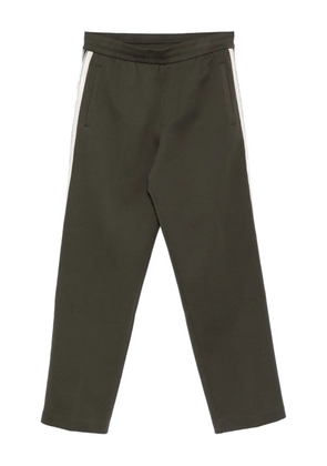 Emporio Armani stripe-detail track pants - Green