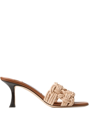 Jimmy Choo 70mm Chara mules - Neutrals