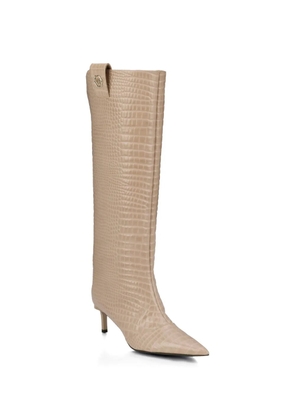 Philipp Plein croco-print logo boots - Neutrals