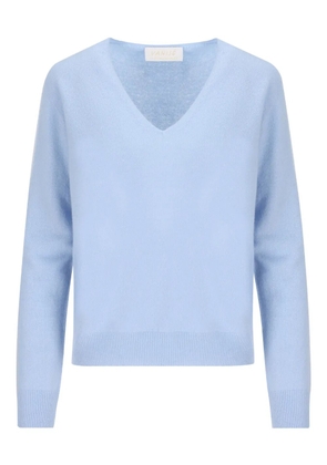 Vanisè V-neck cashmere sweater - Blue