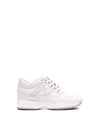 Hogan logo round-toe sneakers - White