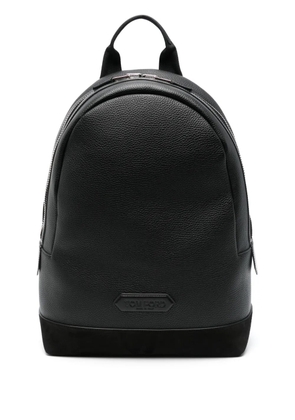 TOM FORD grained leather backpack - Black