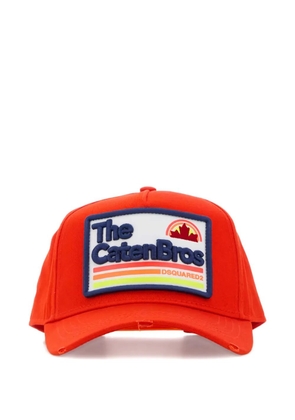 DSQUARED2 patch-detail baseball cap - Orange
