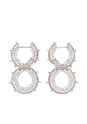 DARKAI Spiked Infinity earrings - Silver