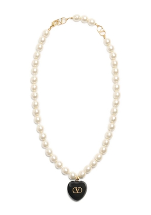 Valentino Garavani Coeur Royal necklace - White