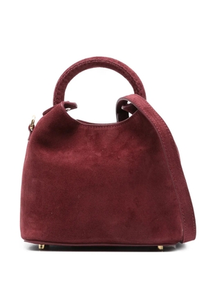 Elleme Madeleine suede top-handle tote bag - Red