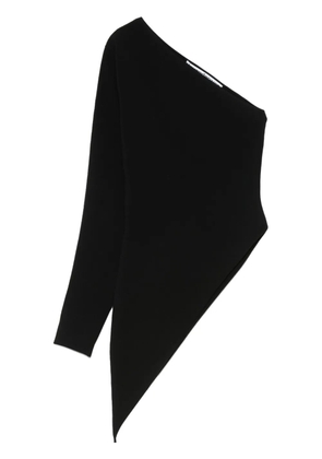 Alexander Wang asymmetric long-sleeve top - Black