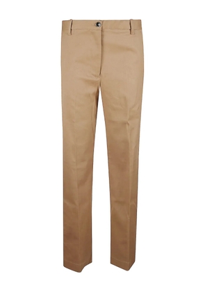 Nine In The Morning buttoned straight trousers - Brown
