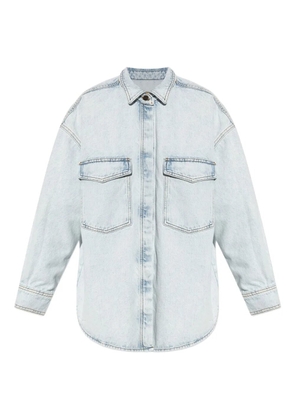 American Vintage Joybird patch-pocket denim shirt - Blue