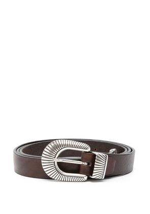 ERALDO leather belt - Brown