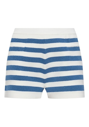 Posse striped short shorts - Blue