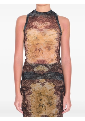 Jean Paul Gaultier Médaillon tank top - Black