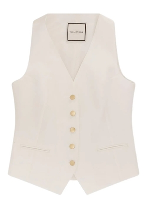 Tagliatore Giselle V-neck waistcoat - Neutrals