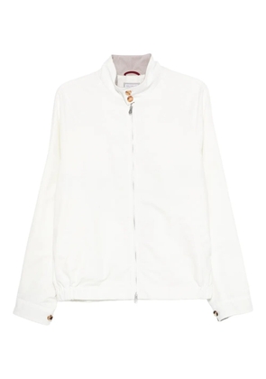 Brunello Cucinelli storm-flap jacket - White