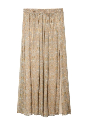 Zadig&Voltaire Jady paisley-print maxi skirt - Neutrals