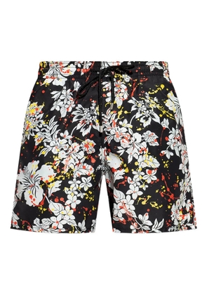 Palm Angels x Vilebrequin floral-print swim shorts - Black