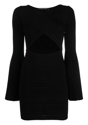 Antonino Valenti cut-out V-neck minidress - Black